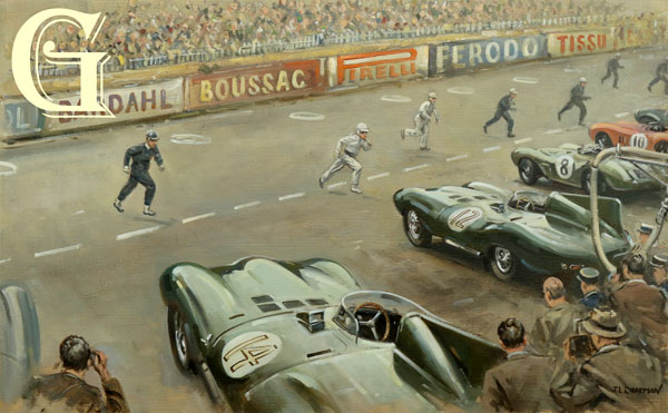 CHAPMAN, PAINTING, LE MANS 1954