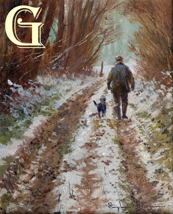 Stephen Hawkins oil painting , ME AND THE DOG