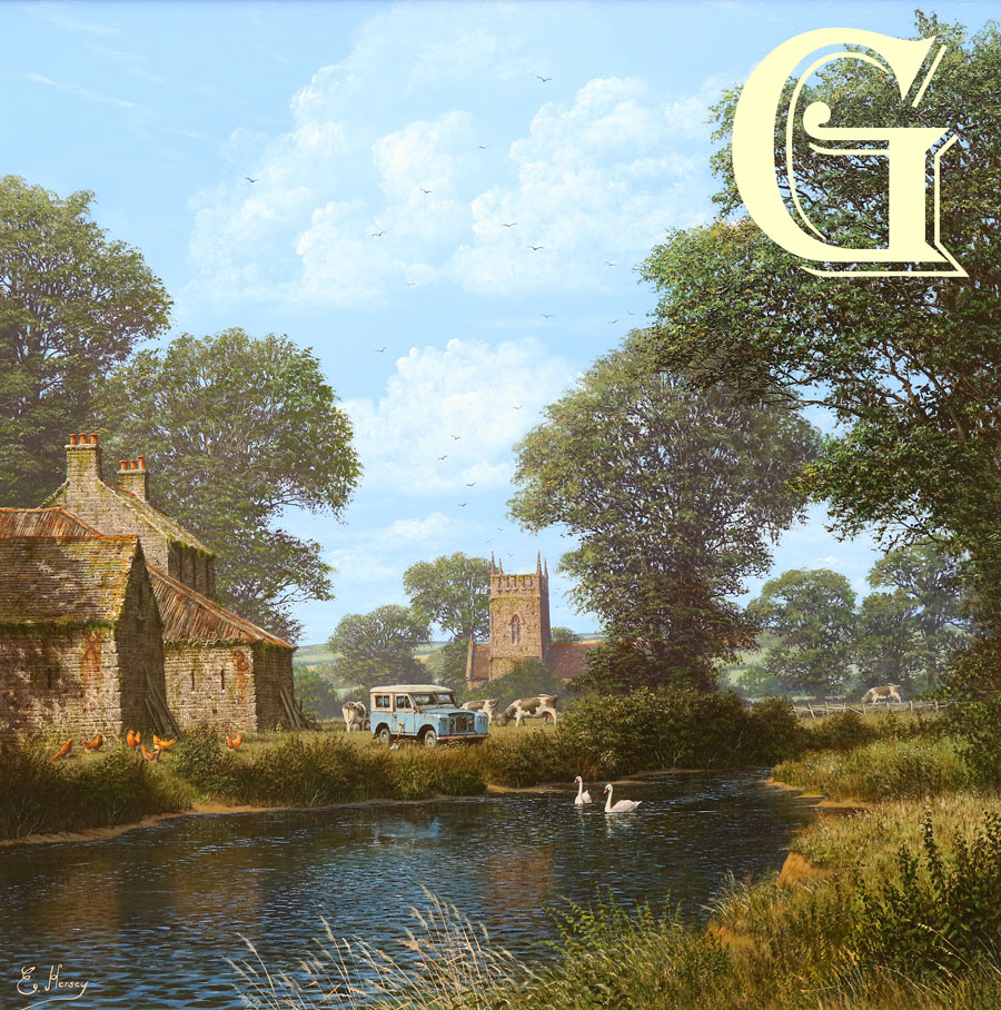 EDWARD HERSEY original painting, HOME FOR LUNCH