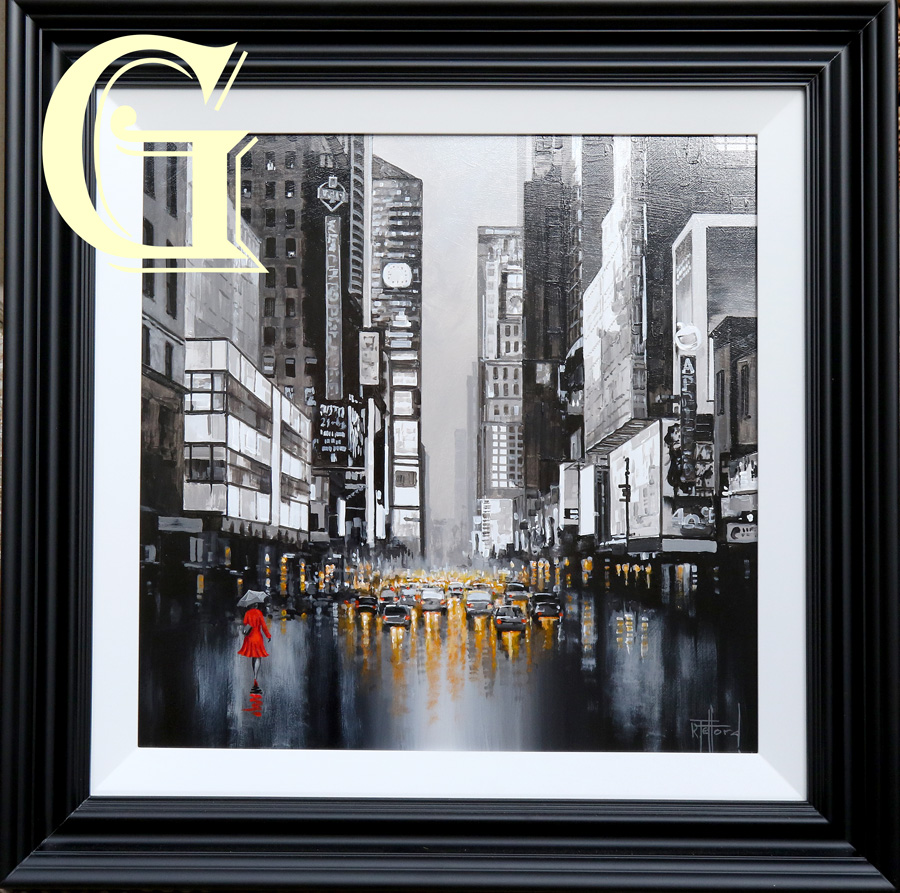 RICHARD TELFORD ORIGINAL PAINTING, A RAINY DAY